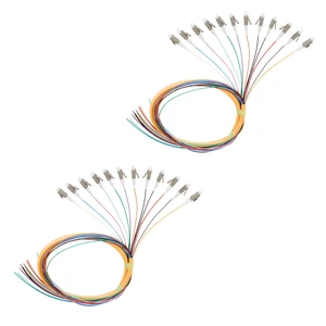 12-Strand LC OM1 Multimode Pigtail 1.2m, 2-Pack 12F LC OM1 multimode pigtails, 1.2m (47.24in). 62.5/125um, low insertion loss. For FTTH, data centers, and network patching 12-Strand LC OM1 Multimode Pigtail 1.2m, 2-Pack 12F LC OM1 multimode pigtails, 1.2m (47.24in). 62.5/125um, low insertion loss. For FTTH, data centers, and network patching
