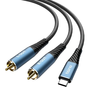 USB C to 2 RCA Audio Cable,L/R Stereo, 32bit/384kHz, 10FT USB C to RCA Cable for iPhone 16 15 Pro, Laptop to Home Theater/Amplifier/Speaker/Car Stereo, HiFi Audio Cable USB C to 2 RCA Audio Cable,L/R Stereo, 32bit/384kHz, 10FT USB C to RCA Cable for iPhone 16 15 Pro, Laptop to Home Theater/Amplifier/Speaker/Car Stereo, HiFi Audio Cable