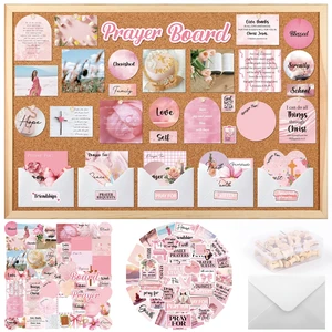 164 Pcs Bible Verse Prayer Board Kit Pink Prayer Board Supplies 50 Prayer Stickers, 50 Pins, 58 Bible Verse Quotes Cards, 6 Envelope, Bible Study Supplies for Women, Not Included Board 164 Pcs Bible Verse Prayer Board Kit Pink Prayer Board Supplies 50 Prayer Stickers, 50 Pins, 58 Bible Verse Quotes Cards, 6 Envelope, Bible Study Supplies for Women, Not Included Board