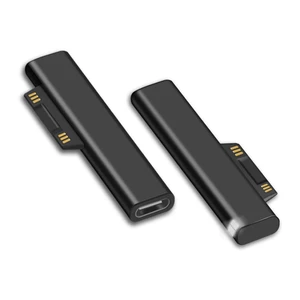 Surface Connect to USB-C Charging Adapter for Microsoft Surface Pro 2-Pack, Female USB-C input, for Surface Pro 12/11/10/7/6/5/4/3 Laptop Go, requires 45W+ 15V/3A PD charger and Cable Surface Connect to USB-C Charging Adapter for Microsoft Surface Pro 2-Pack, Female USB-C input, for Surface Pro 12/11/10/7/6/5/4/3 Laptop Go, requires 45W+ 15V/3A PD charger and Cable