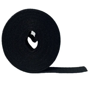 Hook and Loop Tape Roll 3/4 Wide x 75 Ft Long Double Sided Heavy Duty Non-Adhesive Non-Sticky Nylon Reusable Fastener Strip Adjustable Strap Wire Organizer Cable Wrap Black Hook and Loop Tape Roll 3/4 Wide x 75 Ft Long Double Sided Heavy Duty Non-Adhesive Non-Sticky Nylon Reusable Fastener Strip Adjustable Strap Wire Organizer Cable Wrap Black