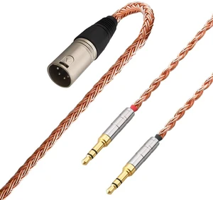 XIUSHAOT Replacement Cable for Hifiman SUNDARA Ananda,Upgrade Cable for Hifiman HE4XX/HE-400i/HE560/HE-350/HE1000 Headphone 2.5mm/3.5mm/4.4mm to Dual 3.5mm (Copper, 4 Pin XLR Male) XIUSHAOT Replacement Cable for Hifiman SUNDARA Ananda,Upgrade Cable for Hifiman HE4XX/HE-400i/HE560/HE-350/HE1000 Headphone 2.5mm/3.5mm/4.4mm to Dual 3.5mm (Copper, 4 Pin XLR Male)