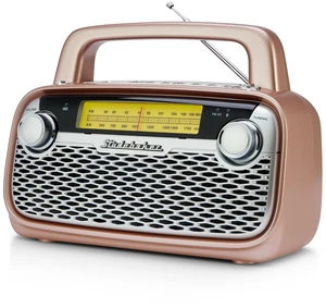 SB2006 Bluetooth Speaker with AM/FM Portable Radio Bluetooth Streaming, Rechargeable Battery, and High Power (Rose Gold) SB2006 Bluetooth Speaker with AM/FM Portable Radio Bluetooth Streaming, Rechargeable Battery, and High Power (Rose Gold)