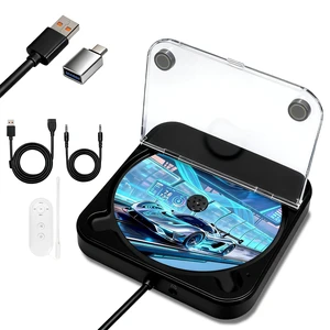 Portable CD Player for Car, External Car CD Player (Black) USB Plug and Play, AUX Port, USB Extension Cable, Personal CD Players for Laptop/Computer/TV Portable CD Player for Car, External Car CD Player (Black) USB Plug and Play, AUX Port, USB Extension Cable, Personal CD Players for Laptop/Computer/TV