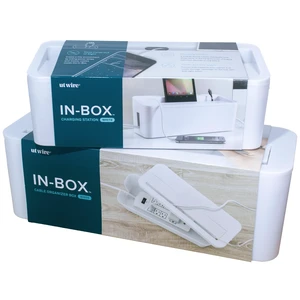 in-Box Cable Box Set with Extra Large Surge Protector Concealer Cable Management for Under Desk and Mobile Charging Station Power Strip Organizer for Desktop, White in-Box Cable Box Set with Extra Large Surge Protector Concealer Cable Management for Under Desk and Mobile Charging Station Power Strip Organizer for Desktop, White