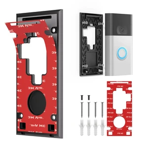 No-Drill Adhesive Doorbell Mount Compatible with Universal Video Doorbell (2nd Generation - 2020 Release) and Other Brands, Door Mounting Holder Bracket Accessories for Apartments Office Houses No-Drill Adhesive Doorbell Mount Compatible with Universal Video Doorbell (2nd Generation - 2020 Release) and Other Brands, Door Mounting Holder Bracket Accessories for Apartments Office Houses