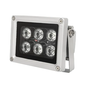 Night Vision IR Illuminators 940nm Invisible 6-LEDs Infrared Light IP65 Water-Resistant Outdoor Floodlight for Security Cameras (940nm IR, 90° Angle for 4mm Lens) Night Vision IR Illuminators 940nm Invisible 6-LEDs Infrared Light IP65 Water-Resistant Outdoor Floodlight for Security Cameras (940nm IR, 90° Angle for 4mm Lens)