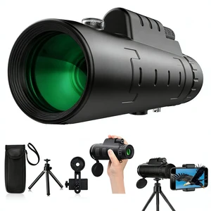 80X100 High Power Monocular Telescope for Adults, with Smartphone Adapter & Tripod, BAK4 Prism & FMC Lens, Waterproof Monocular for Bird Watching, Concert, Hunting, Camping & Travel 80X100 High Power Monocular Telescope for Adults, with Smartphone Adapter & Tripod, BAK4 Prism & FMC Lens, Waterproof Monocular for Bird Watching, Concert, Hunting, Camping & Travel