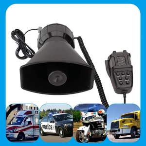 Car Siren 7 Tone PA System Vehicle Megaphone Speaker, Emergency Sound 12V 100W 120db siren horn, emergency sound amplifier with microphone fire ambulance hooter traffic sound Car Siren 7 Tone PA System Vehicle Megaphone Speaker, Emergency Sound 12V 100W 120db siren horn, emergency sound amplifier with microphone fire ambulance hooter traffic sound