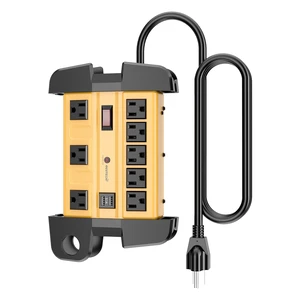 8 Outlets Heavy Duty 1800J Surge Protector Power Strip 2 USB Ports, 9 Ft Power Extension Cord, Wide Spaced For Office,Workspace,Factory,School, ETL Listed 8 Outlets Heavy Duty 1800J Surge Protector Power Strip 2 USB Ports, 9 Ft Power Extension Cord, Wide Spaced For Office,Workspace,Factory,School, ETL Listed