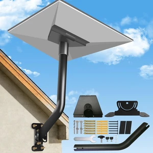 Starlink Standard 4 Mount, Starlink Roof Wall Mount Kit for 4/4X/Gen 3 Rustproof, Weatherproof for Concrete/Wood Walls, Starlink Roof Wall Mounting Bracket Starlink Standard 4 Mount, Starlink Roof Wall Mount Kit for 4/4X/Gen 3 Rustproof, Weatherproof for Concrete/Wood Walls, Starlink Roof Wall Mounting Bracket