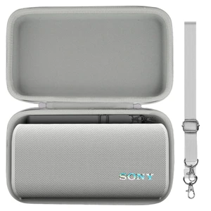 Hard Case for Sony ULT Field 3 Wireless Bluetooth Speaker, White Portable Travel Bag Replacement with Detachable Shoulder Strap and Handle, Shockproof EVA Shell and Soft Lining Hard Case for Sony ULT Field 3 Wireless Bluetooth Speaker, White Portable Travel Bag Replacement with Detachable Shoulder Strap and Handle, Shockproof EVA Shell and Soft Lining