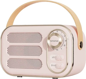Retro Bluetooth Speaker, Vintage Portable Wireless Bluetooth Speakers with Loud Volume Support TF Card U Disk AUX Input Old Style for Kitchen Bedroom Home Office Outdoor (Pink) Retro Bluetooth Speaker, Vintage Portable Wireless Bluetooth Speakers with Loud Volume Support TF Card U Disk AUX Input Old Style for Kitchen Bedroom Home Office Outdoor (Pink)