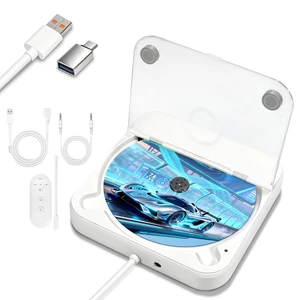 Portable CD Player for Car, External Car CD Player (White) USB Plug and Play, AUX Port, USB Extension Cable, Personal CD Players for Laptop/Computer/TV Portable CD Player for Car, External Car CD Player (White) USB Plug and Play, AUX Port, USB Extension Cable, Personal CD Players for Laptop/Computer/TV