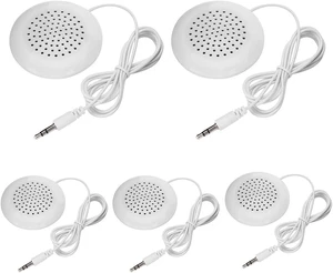 5pcs Pillow Speaker, Under Pillow Speaker for Sleep, 3.5mm Mini Stereo for MP3 Phone Portable CD 5pcs Pillow Speaker, Under Pillow Speaker for Sleep, 3.5mm Mini Stereo for MP3 Phone Portable CD