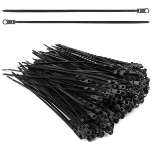 300pcs Zip Ties with Screw Hole, 8 inch 48lbs Electrical Cable Ties Straps, Mount Head Plastic Ties Multipurpose Heavy Duty Nylon Zip Tie for Indoor & Outdoor (8", Black) 300pcs Zip Ties with Screw Hole, 8 inch 48lbs Electrical Cable Ties Straps, Mount Head Plastic Ties Multipurpose Heavy Duty Nylon Zip Tie for Indoor & Outdoor (8", Black)