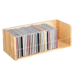 CD Holder Desk Rack Organizer, Wooden CD Holder Stand, CD Storage Rack, Game Disc Display CD Organizer Desk Stand Protection Storage Cube for Theatre Room Collectibles CD Holder Desk Rack Organizer, Wooden CD Holder Stand, CD Storage Rack, Game Disc Display CD Organizer Desk Stand Protection Storage Cube for Theatre Room Collectibles