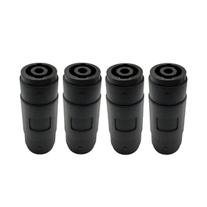 4Pin Speakon Female to Female Connector NL4FC Straight Coupler Cable Connector 4pcs 4Pin Speakon Female to Female Connector NL4FC Straight Coupler Cable Connector 4pcs