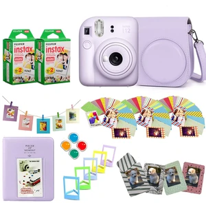 Instax Mini 12 Instant Camera + Pro Design Accessory Bundle with Protective Case, Magnetic Frames, Album, Frames Design Kit (40 Sheets) (Lilac Purple) Instax Mini 12 Instant Camera + Pro Design Accessory Bundle with Protective Case, Magnetic Frames, Album, Frames Design Kit (40 Sheets) (Lilac Purple)