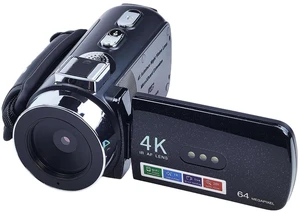4K Video Camcorder, 64MP Digital Vlogging Camera(Black) 3.0" IPS HD Screen, 28X Digital Zoom, 180 Rotation Screen, Colour Night Function, LED Fill Light, External Microphone 4K Video Camcorder, 64MP Digital Vlogging Camera(Black) 3.0" IPS HD Screen, 28X Digital Zoom, 180 Rotation Screen, Colour Night Function, LED Fill Light, External Microphone
