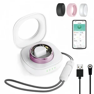 Smart Ring for Women Men, Health Fitness Tracker Ring, IP68 Waterproof Rings, Sleep Ring with Charging Case and Ring Protector, Remote Photography, Family Care, No App Fees(Black, 9#) Smart Ring for Women Men, Health Fitness Tracker Ring, IP68 Waterproof Rings, Sleep Ring with Charging Case and Ring Protector, Remote Photography, Family Care, No App Fees(Black, 9#)