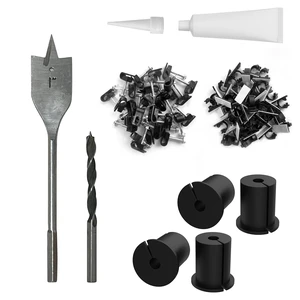 Starlink cable routing kit,starlink ethernet adapter,4pcs star link wall bushing grommets accessories for cable wall pass through with 1" spade drill bit 40pcs wall wire clips Starlink cable routing kit,starlink ethernet adapter,4pcs star link wall bushing grommets accessories for cable wall pass through with 1" spade drill bit 40pcs wall wire clips