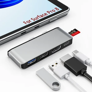 Surface Pro 8 Docking Station USB C Hub with Thunderbolt 4 (40Gbps Data+8K Display+100W PD), 4K HDMI, USB 3.0/2.0, TF Card Slot, Triple Display USB-C Adapter for Surface Pro8 Home Office Surface Pro 8 Docking Station USB C Hub with Thunderbolt 4 (40Gbps Data+8K Display+100W PD), 4K HDMI, USB 3.0/2.0, TF Card Slot, Triple Display USB-C Adapter for Surface Pro8 Home Office