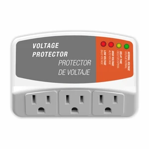 3 Outlet Appliance Surge Protector, Voltage Protector for Refrigerator, TV, PC & Washing Machine, Wall Plug Power Strip, Voltage Regulator, 120V 15A 1800W 3 Outlet Appliance Surge Protector, Voltage Protector for Refrigerator, TV, PC & Washing Machine, Wall Plug Power Strip, Voltage Regulator, 120V 15A 1800W