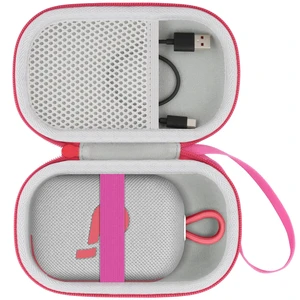 for Anker Soundcore Select 4 Go Speaker Hard Case,White+Red Portable Travel Case Replacement, Cable Storage, Carrying Strap, Protective Hard Exterior for Anker Soundcore Select 4 Go Speaker Hard Case,White+Red Portable Travel Case Replacement, Cable Storage, Carrying Strap, Protective Hard Exterior