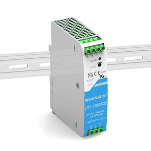 AC/DC 75W 24V 3.2A Output DIN Rail Power Supply Built in Active PFC Universal 90 - 264V AC or 120- 370V DC Input Voltage,Output Voltage Adjustable-between 24-28V AC/DC 75W 24V 3.2A Output DIN Rail Power Supply Built in Active PFC Universal 90 - 264V AC or 120- 370V DC Input Voltage,Output Voltage Adjustable-between 24-28V