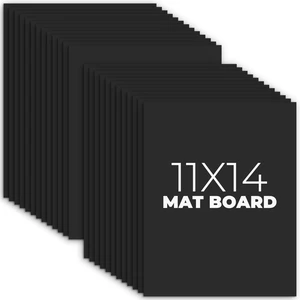 11x14 Inch Black Uncut Picture Mat Boards, 25-Pack Acid-Free Backing Boards for Photos, Frames, Art Prints & DIY Crafts 11x14 Inch Black Uncut Picture Mat Boards, 25-Pack Acid-Free Backing Boards for Photos, Frames, Art Prints & DIY Crafts