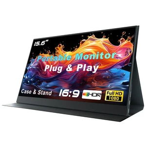 Portable Monitor for Laptop, 15.6 Inch 1080P FHD Portable Monitor Second Screen Extender with USB C HDMI Cover Stand Speaker for Laptop Computer PC Mac Phone PS5/4 Xbox Switch Travel Gaming Work Portable Monitor for Laptop, 15.6 Inch 1080P FHD Portable Monitor Second Screen Extender with USB C HDMI Cover Stand Speaker for Laptop Computer PC Mac Phone PS5/4 Xbox Switch Travel Gaming Work