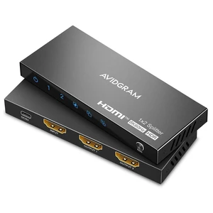 HDMI Splitter 1 in 2 Out 8K 60Hz 4:4:4, 2 Port Splitter with Auto, Copy, Downscaler EDID Mode, 4K 120Hz HDMI Duplicator, Compatible with Xbox Series X, PS4 Pro, PS5, Blu-ray Player HDMI Splitter 1 in 2 Out 8K 60Hz 4:4:4, 2 Port Splitter with Auto, Copy, Downscaler EDID Mode, 4K 120Hz HDMI Duplicator, Compatible with Xbox Series X, PS4 Pro, PS5, Blu-ray Player