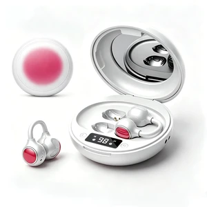 Clip-On Earbuds,Open-Ear Wireless Bluetooth 6.0 Headphones with Makeup Mirror, Secure Fit for Small Ears & Glasses Wearers, 30H Playtime,Call Noise Reduction,Wireless Bluetooth Sport Ear Buds Clip-On Earbuds,Open-Ear Wireless Bluetooth 6.0 Headphones with Makeup Mirror, Secure Fit for Small Ears & Glasses Wearers, 30H Playtime,Call Noise Reduction,Wireless Bluetooth Sport Ear Buds