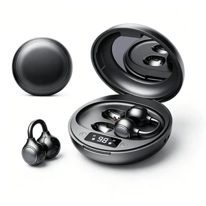 Clip-On Earbuds,Open-Ear Wireless Bluetooth 6.0 Headphones with Makeup Mirror, Secure Fit for Small Ears & Glasses Wearers, 30H Playtime,Call Noise Reduction,Wireless Bluetooth Sport Ear Buds Clip-On Earbuds,Open-Ear Wireless Bluetooth 6.0 Headphones with Makeup Mirror, Secure Fit for Small Ears & Glasses Wearers, 30H Playtime,Call Noise Reduction,Wireless Bluetooth Sport Ear Buds