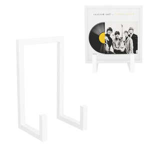 2 Set Vinyl Records Storage Holder, LP Stand CD Display Frame,Metal Album Storage for Vinyl Records (White) 2 Set Vinyl Records Storage Holder, LP Stand CD Display Frame,Metal Album Storage for Vinyl Records (White)