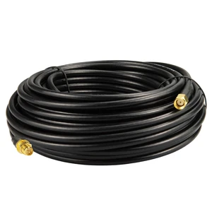 Upgraded B-LMR200 PRSMA Antenna Coaxial Cable 49.2ft RP-SMA Male to RP-SMA Female Extension Cable LMR200 Equivalent for WiFi Antennas, Wireless routers, Better Than RG58 Upgraded B-LMR200 PRSMA Antenna Coaxial Cable 49.2ft RP-SMA Male to RP-SMA Female Extension Cable LMR200 Equivalent for WiFi Antennas, Wireless routers, Better Than RG58