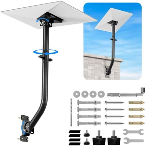 Starlink Wall Mount for Gen 3/4/4X Standard, 360 Degree Swivel Extendable Starlink Mounting Kit with All Aluminum Pipe Adapter, Weatherproof Starlink Gen 3 Mount for V3/4/4X (Reinforced) Starlink Wall Mount for Gen 3/4/4X Standard, 360 Degree Swivel Extendable Starlink Mounting Kit with All Aluminum Pipe Adapter, Weatherproof Starlink Gen 3 Mount for V3/4/4X (Reinforced)
