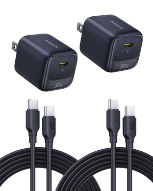 30W USB C Charger Block, 2 Pack Fast Charger Type C with USB-C Cable Compact Wall Charger for iPhone 17/16/15 Series, iPad, Galaxy S26/S25 Ultra and MacBook Air, Black 30W USB C Charger Block, 2 Pack Fast Charger Type C with USB-C Cable Compact Wall Charger for iPhone 17/16/15 Series, iPad, Galaxy S26/S25 Ultra and MacBook Air, Black