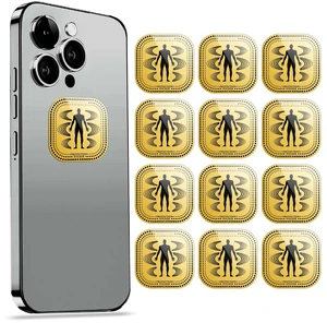 Protection Cell Phone Stickers for Smart Phones/Tablets/Laptops/Computer/WiFi.(Gold 12 Pcs) Protection Cell Phone Stickers for Smart Phones/Tablets/Laptops/Computer/WiFi.(Gold 12 Pcs)