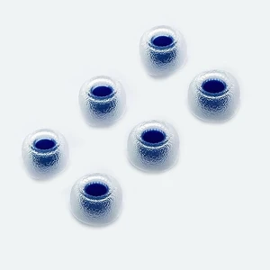 Tang Sancai Wide Bore Eartips, Silicone in-Ear Monitor Ear Plugs for in-Ear Earphone, Replacement Earbuds Tips, IEM Eartips, Blue, L, 3 Pairs Tang Sancai Wide Bore Eartips, Silicone in-Ear Monitor Ear Plugs for in-Ear Earphone, Replacement Earbuds Tips, IEM Eartips, Blue, L, 3 Pairs