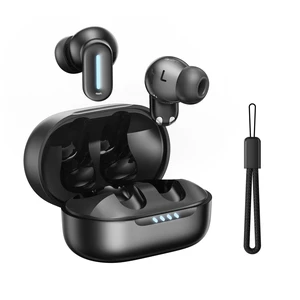 Earbuds Wireless Bluetooth 6.0 Headphones, IPX5 Waterproof 24H Playback, Small Noise Cancelling Earbuds with Lanyard for Sports, Workout, Smartphone Call (Black) Earbuds Wireless Bluetooth 6.0 Headphones, IPX5 Waterproof 24H Playback, Small Noise Cancelling Earbuds with Lanyard for Sports, Workout, Smartphone Call (Black)