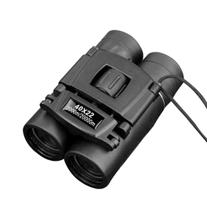 Luhao 40x22 HD Powerful Binoculars 2000M Long Range Folding Mini Telescope Professional Hunting Telescope Zoom Military HD BAK4 FMC Optics for Hunting Sports Camping Travel Outdoor Gifts, black Luhao 40x22 HD Powerful Binoculars 2000M Long Range Folding Mini Telescope Professional Hunting Telescope Zoom Military HD BAK4 FMC Optics for Hunting Sports Camping Travel Outdoor Gifts, black