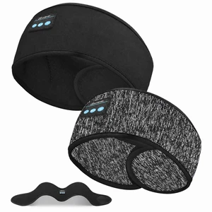 2-Pack Bluetooth Headband Sleep Headphones, Ultra-Thin Speakers for Sports 2-Pack Bluetooth headband with thin speakers, hook-and-loop fit, Bluetooth 5.4, soft washable fabric for sleep or workouts 2-Pack Bluetooth Headband Sleep Headphones, Ultra-Thin Speakers for Sports 2-Pack Bluetooth headband with thin speakers, hook-and-loop fit, Bluetooth 5.4, soft washable fabric for sleep or workouts