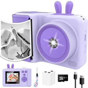 Instant Print Camera for Kids, 1080P Videos - Portable for Ages 3-12, Birthday/Christmas Gift (Purple) Instant Print Camera for Kids, 1080P Videos - Portable for Ages 3-12, Birthday/Christmas Gift (Purple)