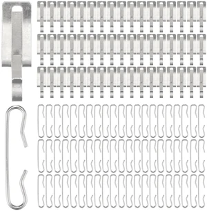 90pcs Heat Cable Roof Clips De Icing Cable Clips and Spacers Kit Roof Clips and Spacers Set Cable Wire Clips Gutter Clips Outdoor 90pcs Heat Cable Roof Clips De Icing Cable Clips and Spacers Kit Roof Clips and Spacers Set Cable Wire Clips Gutter Clips Outdoor