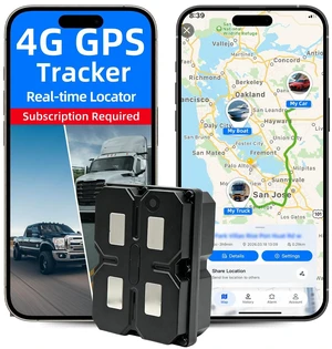 Magnetic GPS Tracker for Vehicles, 4G & Waterproof, Subscription Required Real-Time Tracking, Extended Life Battery, Tracker Device for Vehicles, Trailers, Cars, Equipment, and Assets Magnetic GPS Tracker for Vehicles, 4G & Waterproof, Subscription Required Real-Time Tracking, Extended Life Battery, Tracker Device for Vehicles, Trailers, Cars, Equipment, and Assets