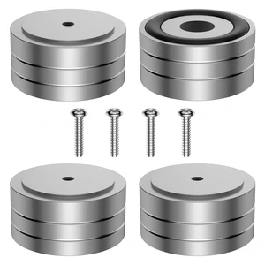 4 Sets High-End HiFi Aluminum Speaker Feet, Shock Base Pad Spikes,40x20mm,Shockproof Stand Pad for HiFi Devices Amplifier Turntable DAC Recorder CD (Silver) 4 Sets High-End HiFi Aluminum Speaker Feet, Shock Base Pad Spikes,40x20mm,Shockproof Stand Pad for HiFi Devices Amplifier Turntable DAC Recorder CD (Silver)