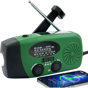 2000mAh Emergency NOAA Weather Radio, Hand Crank Radio Solar Portable AM FM Rechargeable Battery, Cell Phone Charger, LED Flashlight, SOS Alarm, for Survival Indoor/Outdoor Emergencies 2000mAh Emergency NOAA Weather Radio, Hand Crank Radio Solar Portable AM FM Rechargeable Battery, Cell Phone Charger, LED Flashlight, SOS Alarm, for Survival Indoor/Outdoor Emergencies