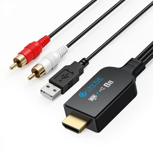192KHZ ARC/eARC Audio Extractor-from HDTV to L/R Stereo Audio System USB Power-5 ft Long Integrated Cable Designed-Plug& Play-Only PCM/LPCM 2.0 Formats-Necessary to Setup On TV 192KHZ ARC/eARC Audio Extractor-from HDTV to L/R Stereo Audio System USB Power-5 ft Long Integrated Cable Designed-Plug& Play-Only PCM/LPCM 2.0 Formats-Necessary to Setup On TV